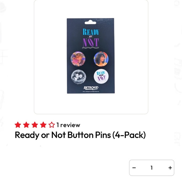 Retrokid Black Button Set - Picture 2 of 2